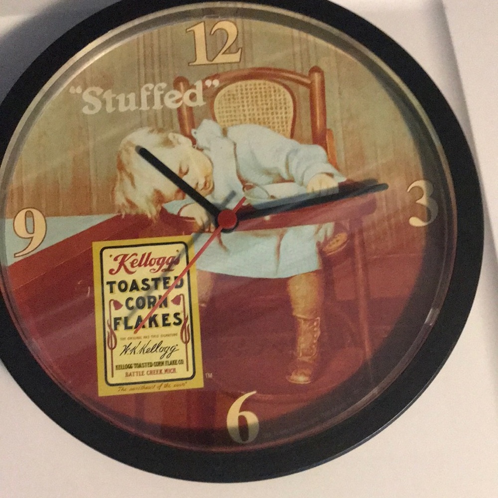Vintage Kellogg Corn Flakes Wall Clock